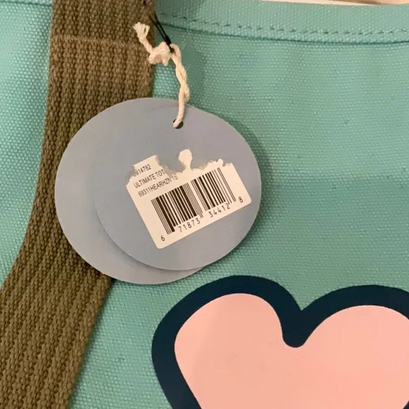 Life Is Good Heart Canvas Tote - Picture 3 of 3